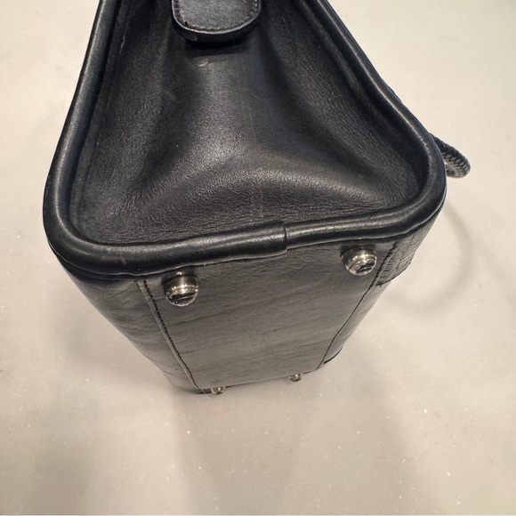 Brighton black leather croc embossed with silver embellishment braided straps - Picture 10 of 16